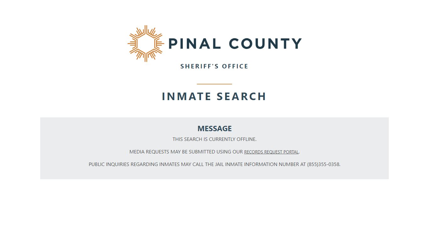 Pinal County Sheriff Inmate Search